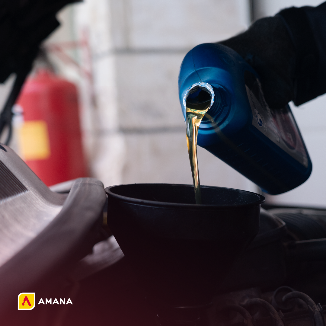 Image depicting Amana Petroleum Company's oil change service, showcasing our dedication to maintaining engine health and vehicle performance.